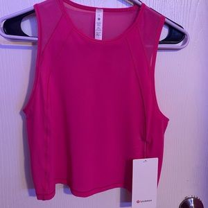 Lululemon Sonic Pink Cropped Sculpt Tank